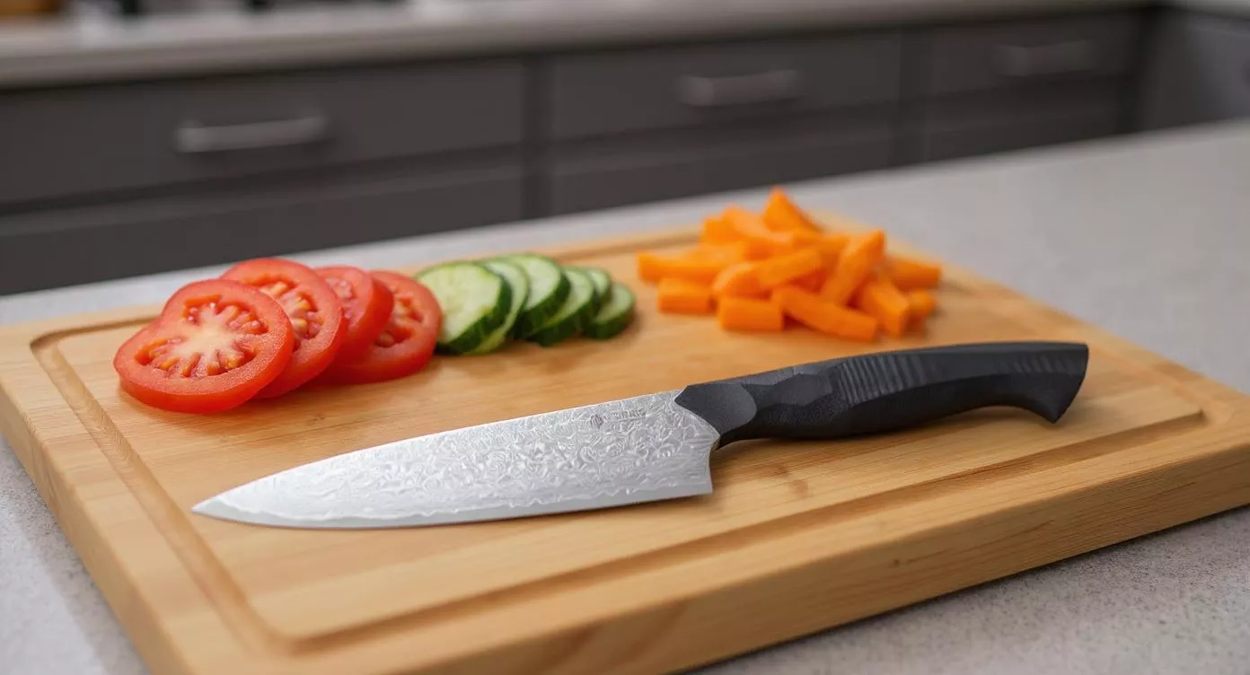 Dan Woo nóż szefa kuchni ze stali damasceńskiej 20cm