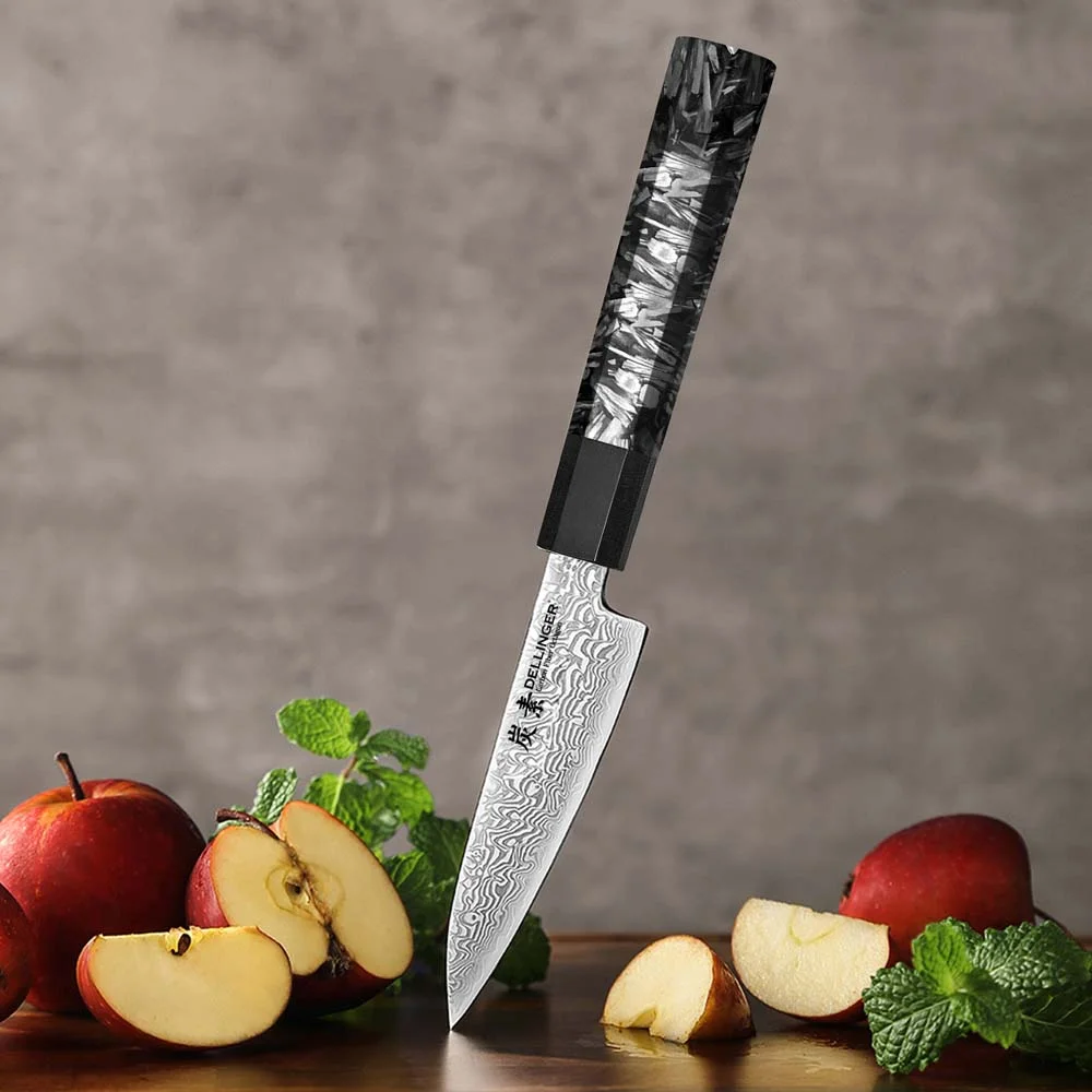 Nóż do obierania Dellinger Carbon Fiber Octagon Paring 10,5 cm
