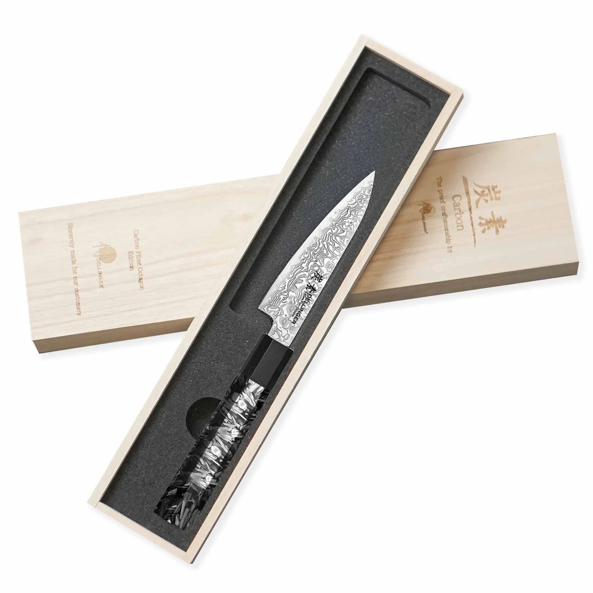 Nóż do obierania Dellinger Carbon Fiber Octagon Paring 10,5 cm