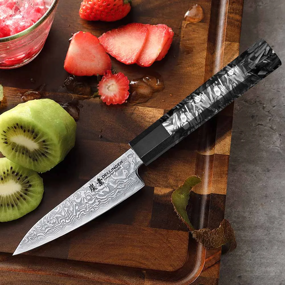 Nóż do obierania Dellinger Carbon Fiber Octagon Paring 10,5 cm
