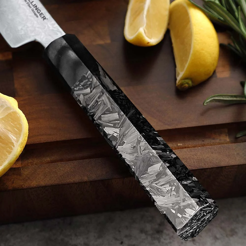 Nóż Petty Dellinger Carbon Fiber Octagon stal VG-10 14 cm