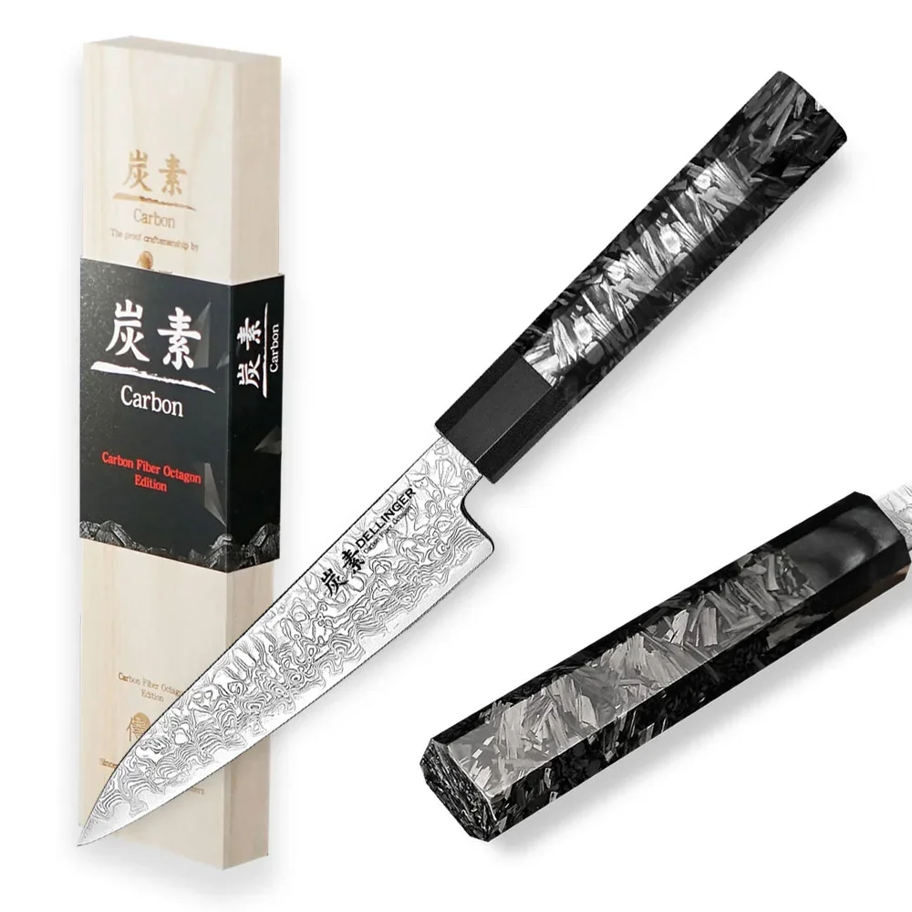 Dellinger Carbon Fiber Octagon Nóż Utility 14 cm