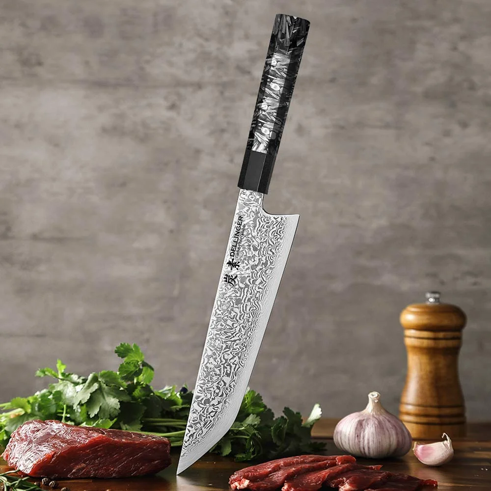 Dellinger Carbon Fiber Octagon Nóż Sakimaru 21 cm