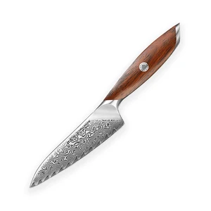 Dellinger Rose Wood Damascus Nóż Petty 13.5 cm