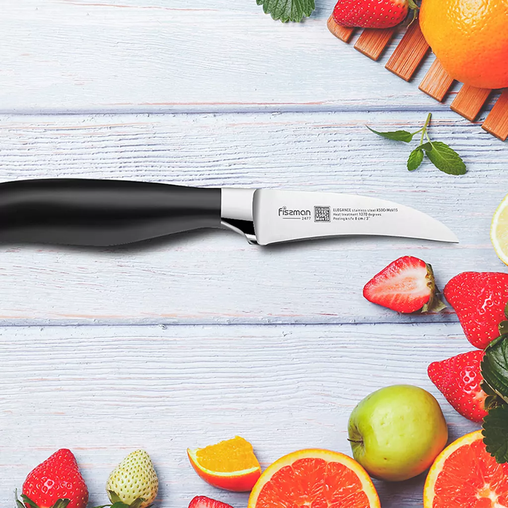 Nóż do obierania Fissman Elegance 8 cm - stal X50CrMoV15