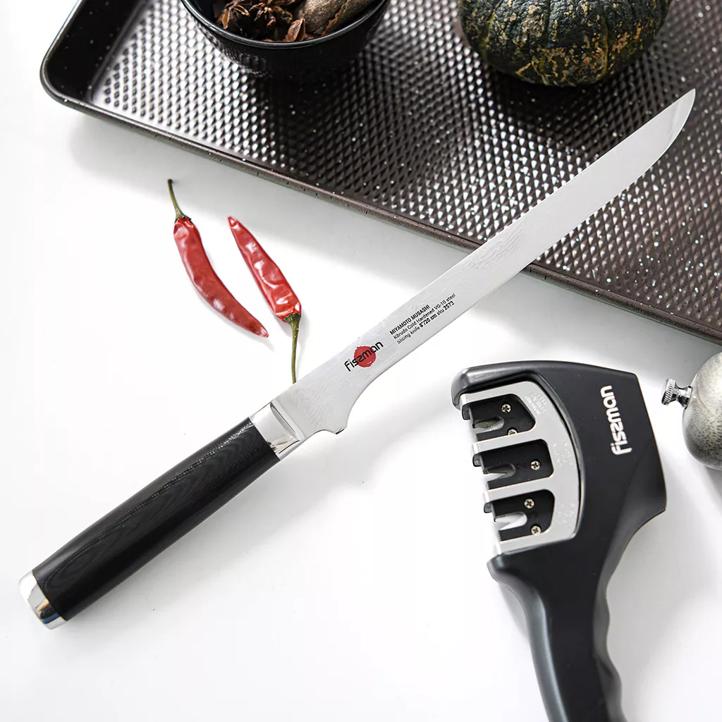 Nóż do filetowania Fissman Kensei Musashi 20 cm stal VG-10