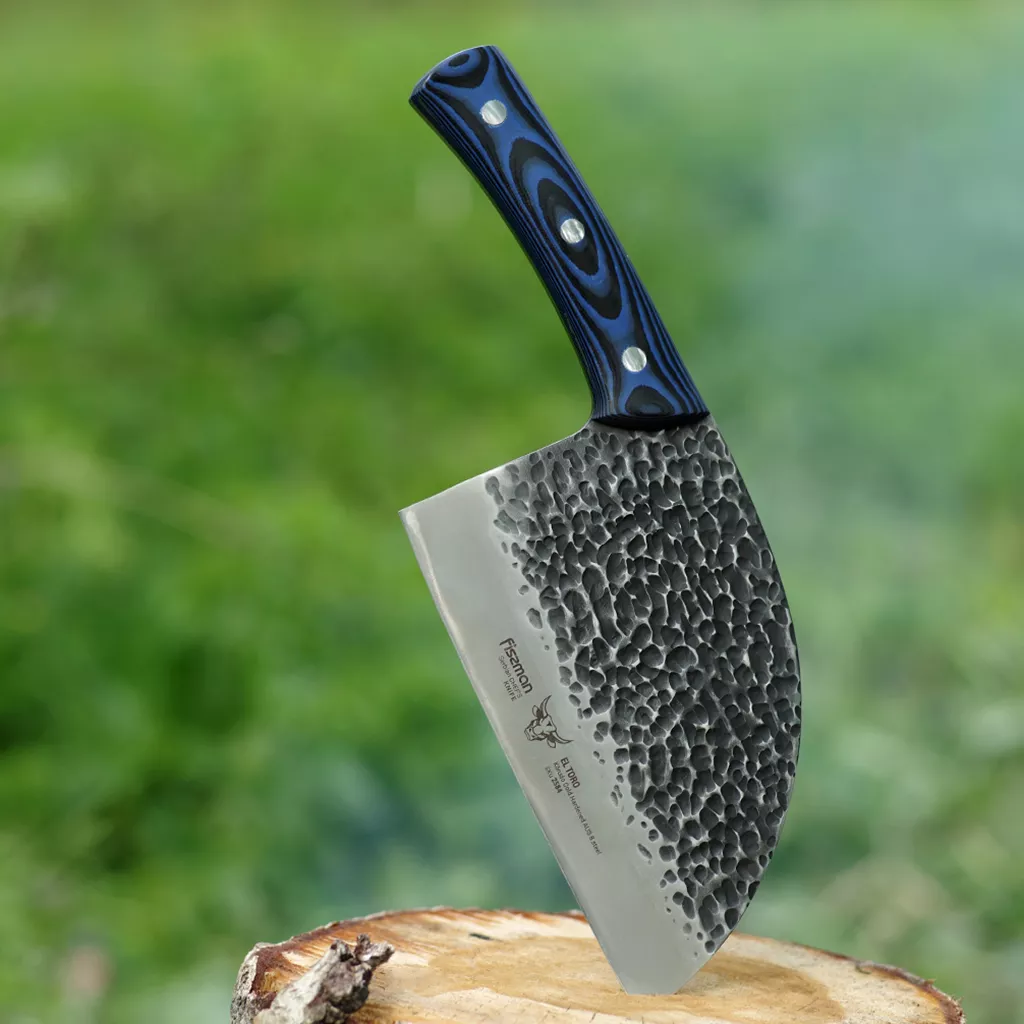 Fissman El Toro Tasak Serbski 18cm Stal AUS-8 Niebieska Mikarta
