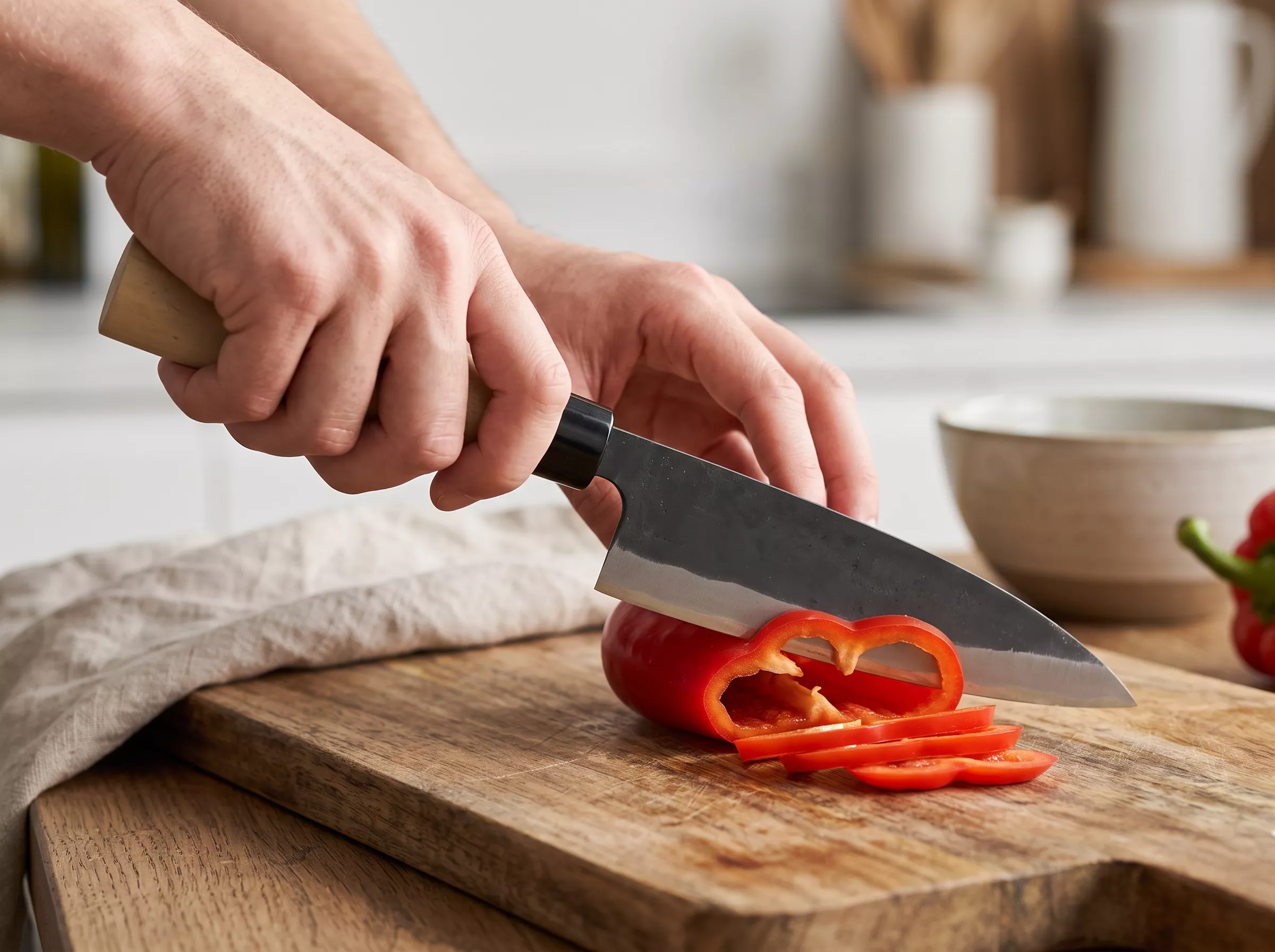 Nóż japoński Tosaichi Grandma's santoku 15 cm Kurouchi SK-5