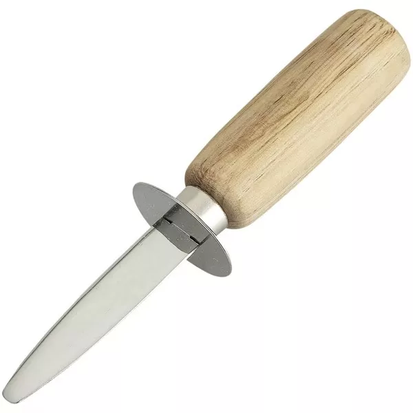 KAI Profesjonalny Nóż do Ostryg i Skorupiaków, Drewniana Rękojeść,