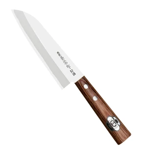 Kanetsune 1000 Shirogami#2/SS Nóż Mini Santoku 14c