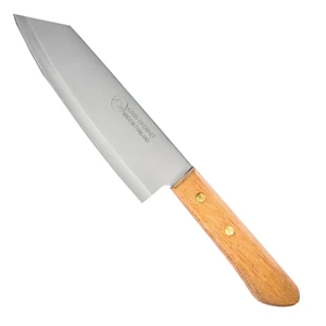 KIWI Nóż Bunka ze Stali Nierdzewnej, Ostrze 16 cm, Rękojeść Drewniana