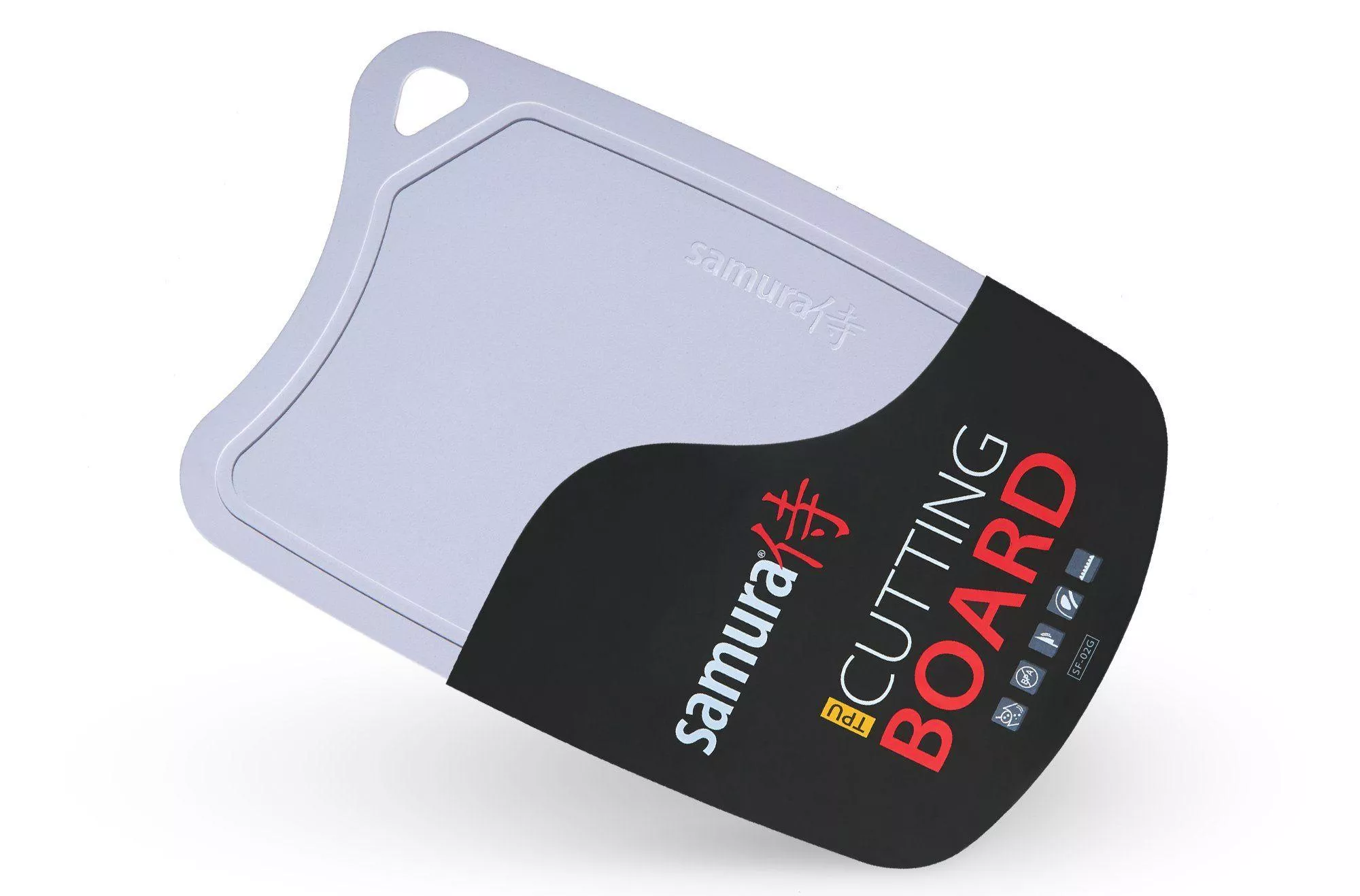 Samura Deska do Krojenia Higieniczna Antypoślizgowa Szara 35x25 cm