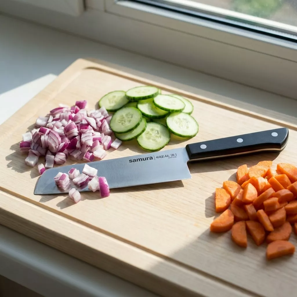 Samura Harakiri Modern Nakiri nóż kuchenny do warzyw 17.4 cm