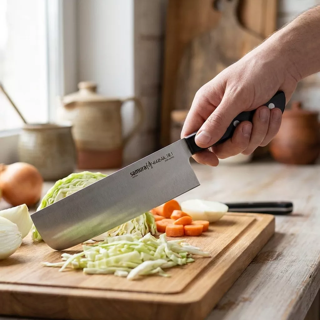 Nóż kuchenny Nakiri Samura Harakiri 17 cm AUS-8 SHR-0043B