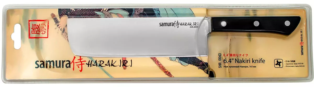 Nóż kuchenny Nakiri Samura Harakiri 17 cm AUS-8 SHR-0043B