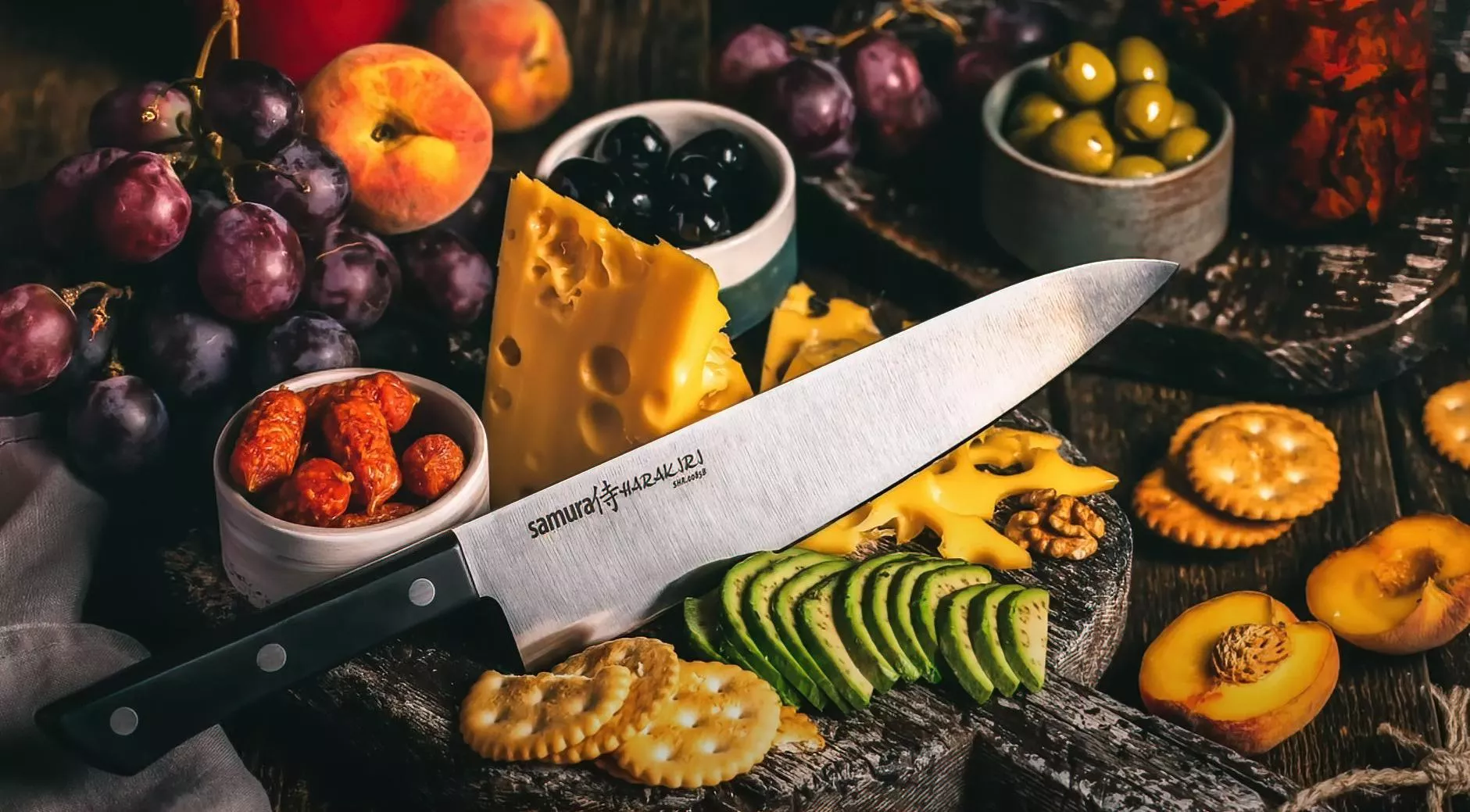 Samura Harakiri nóż szefa kuchni AUS-8 58HRC