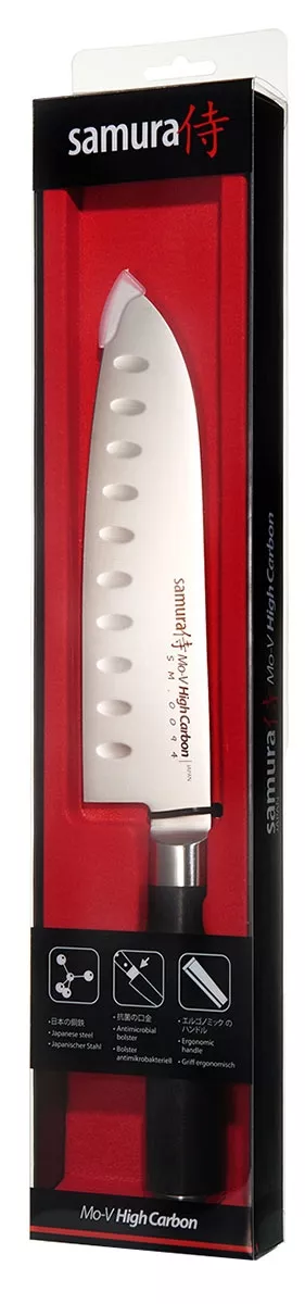 Samura MO-V nóż Santoku hollow ground 7.0"/180 mm