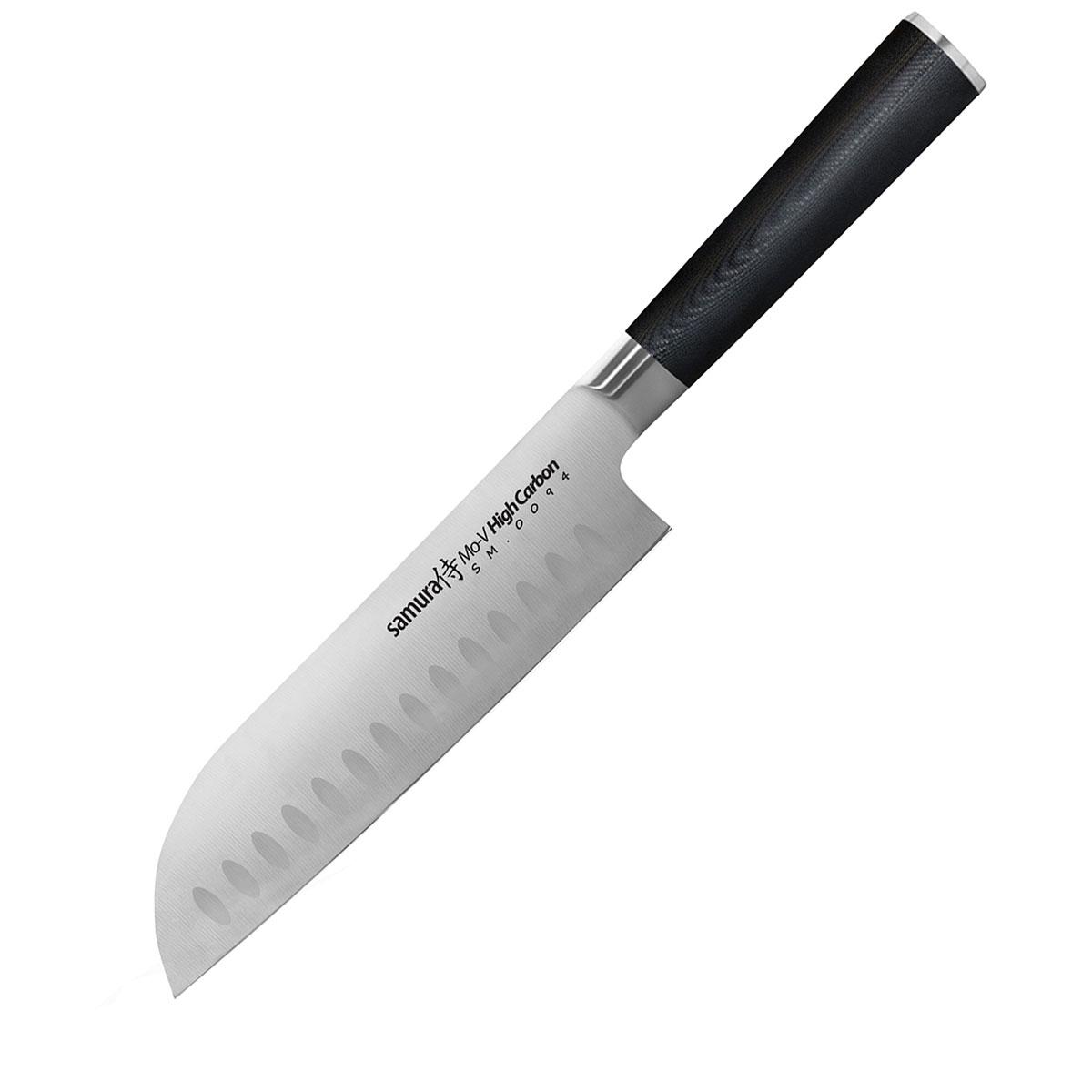 Samura MO-V nóż Santoku hollow ground 7.0"/180 mm