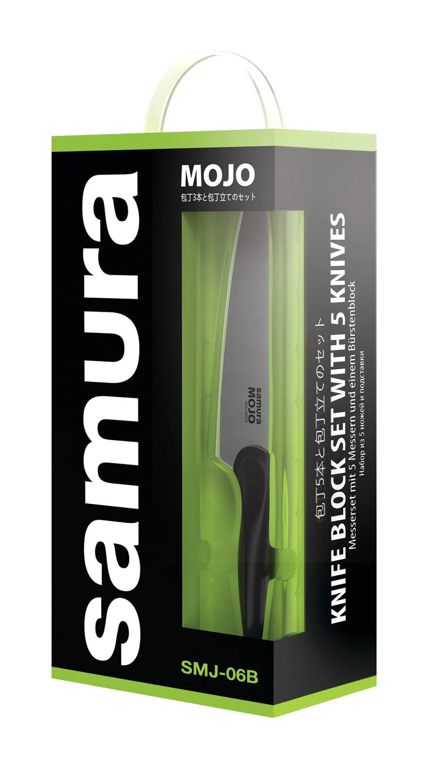 Samura Mojo zestaw 5 noży kuchennych z blokiem