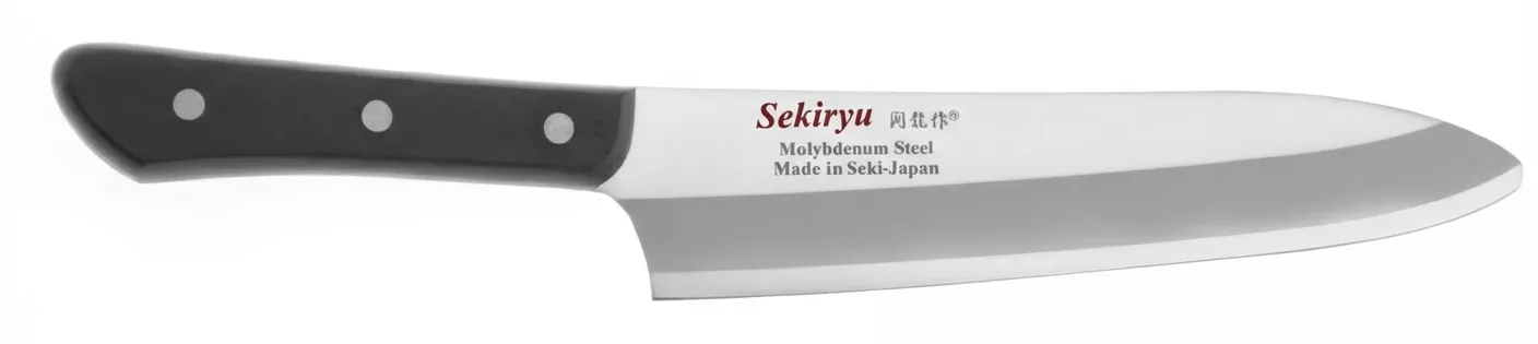 Sekiryu Zestaw 5 Japońskich Noży Kuchennych AUS-8A, Drewniane Rękojeści