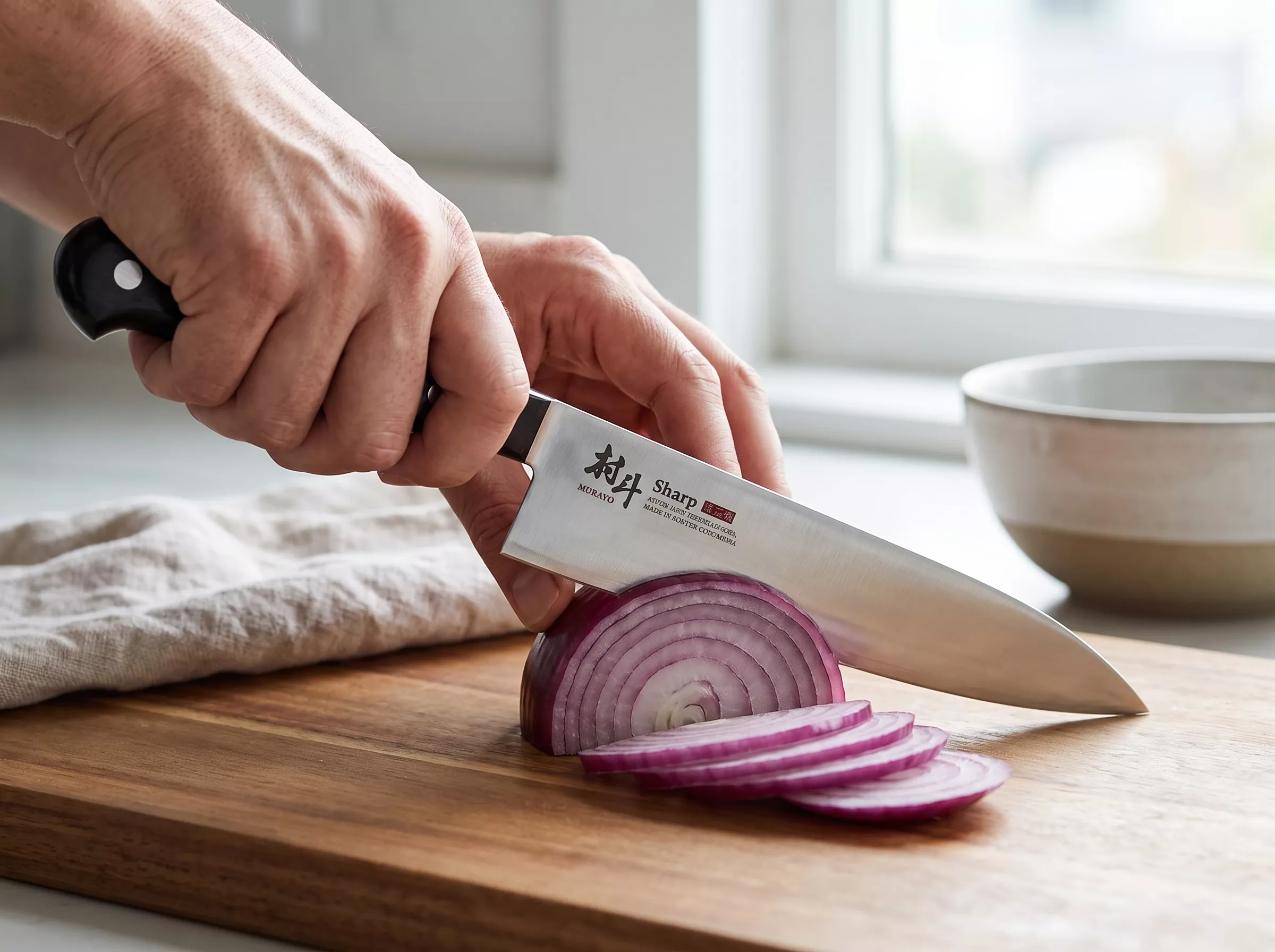 Nóż szefa kuchni Shimomura Murato Sharp Gyuto 18 cm AUS-10 MSP-102