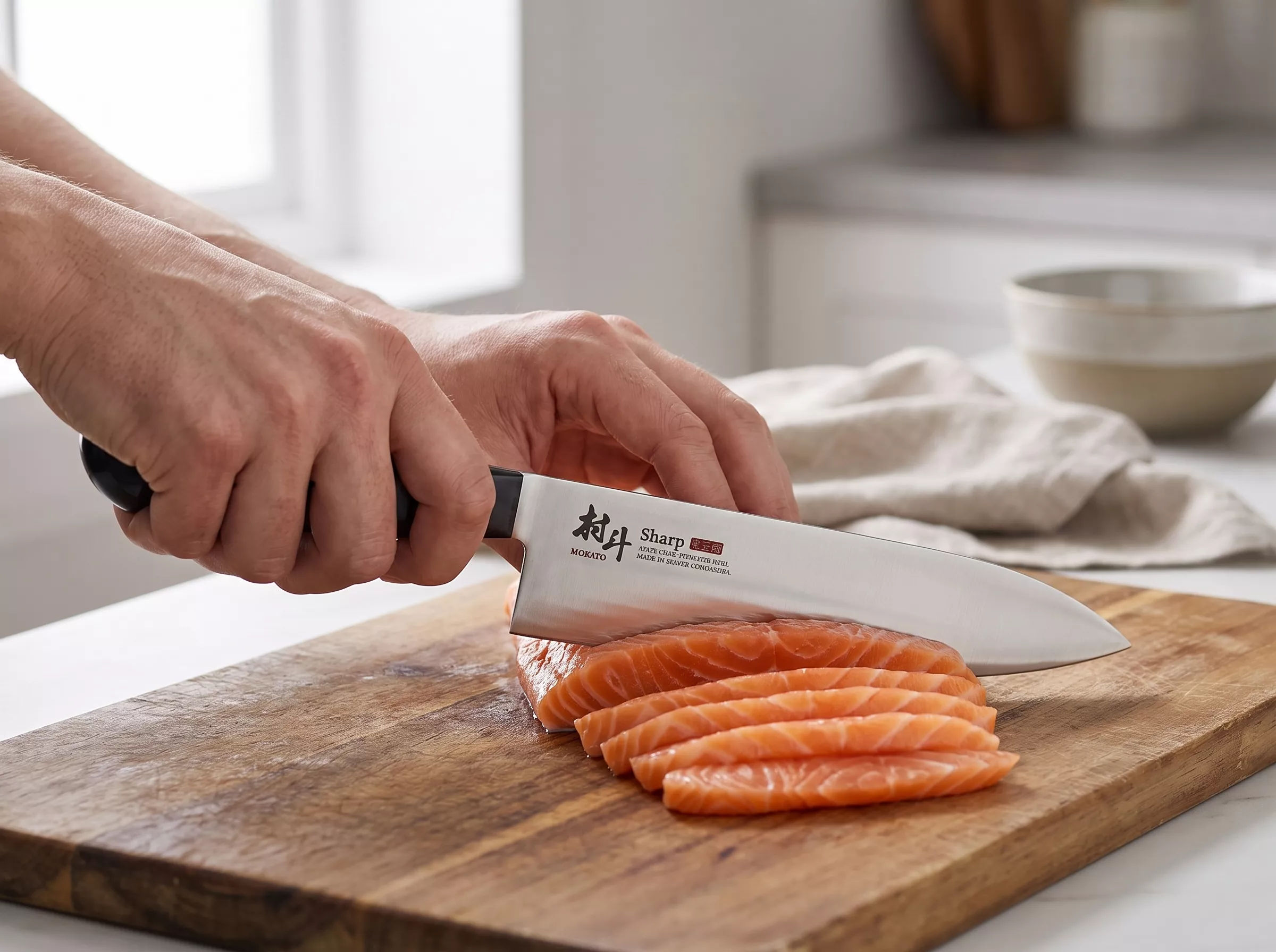 Nóż szefa kuchni Shimomura Murato Sharp Gyuto 18 cm AUS-10 MSP-102