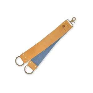 Podwójny Pas do Ostrzenia Brzytew Skóra / Jeans 38 cm