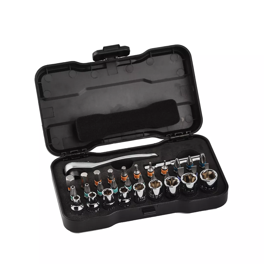 AtuMan / Duka Zestaw Wkrętaków z Grzechotką i Bitami RS2, 33 elementy