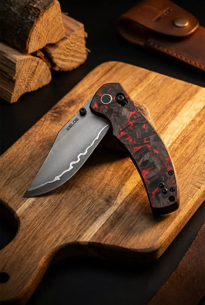 Nóż składany Welde VG02 Carbon Fiber VG10 San Mai 