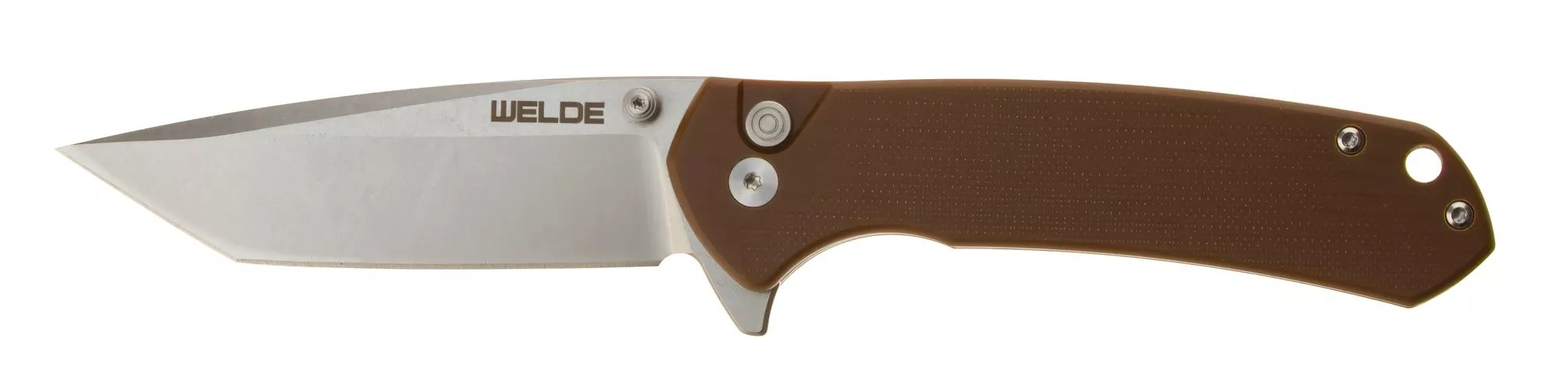 Welde nóż składany tanto D2F64 brązowy