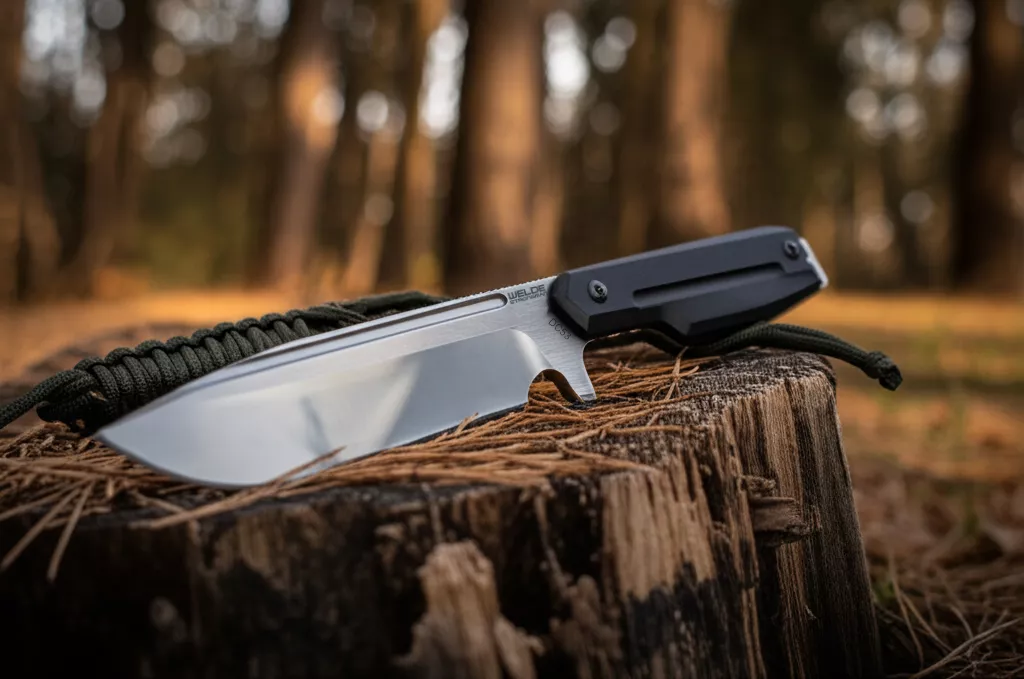 Welde Strongman G10 Nóż Survivalowy stal DC53 63 HRC z pochwą Kydex