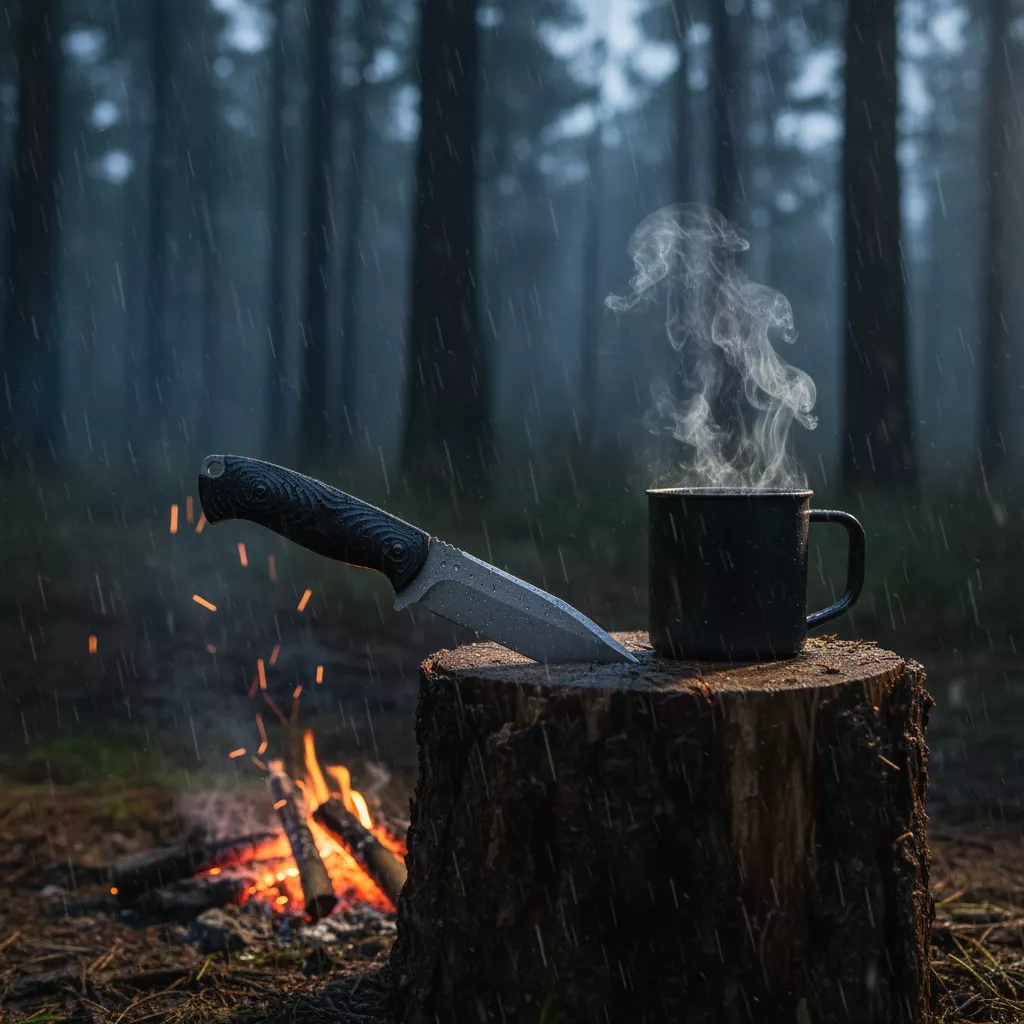 Welde AI Nóż Survivalowy stal DC53 63 HRC z pochwą Kydex 