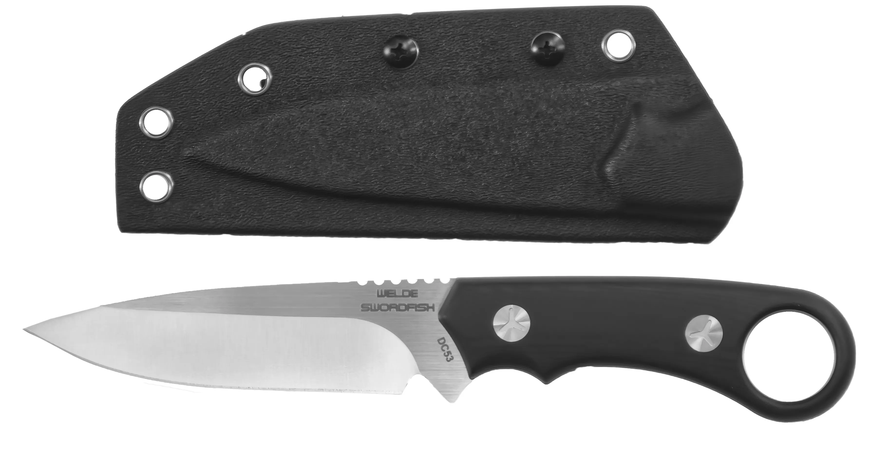 Welde Swordfish Nóż Survivalowy stal DC53 63 HRC z pochwą Kydex