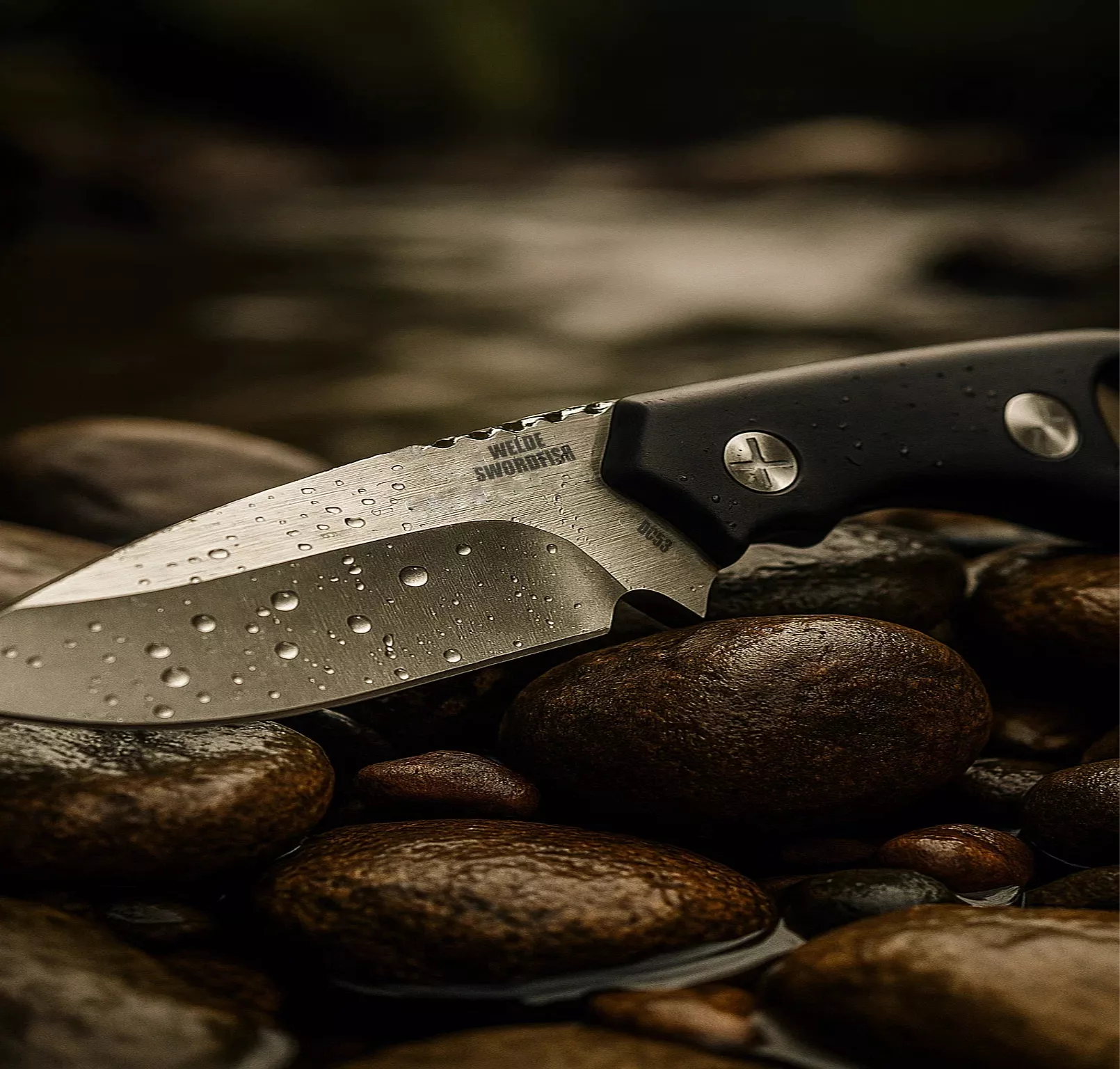 Welde Swordfish Nóż Survivalowy stal DC53 63 HRC z pochwą Kydex