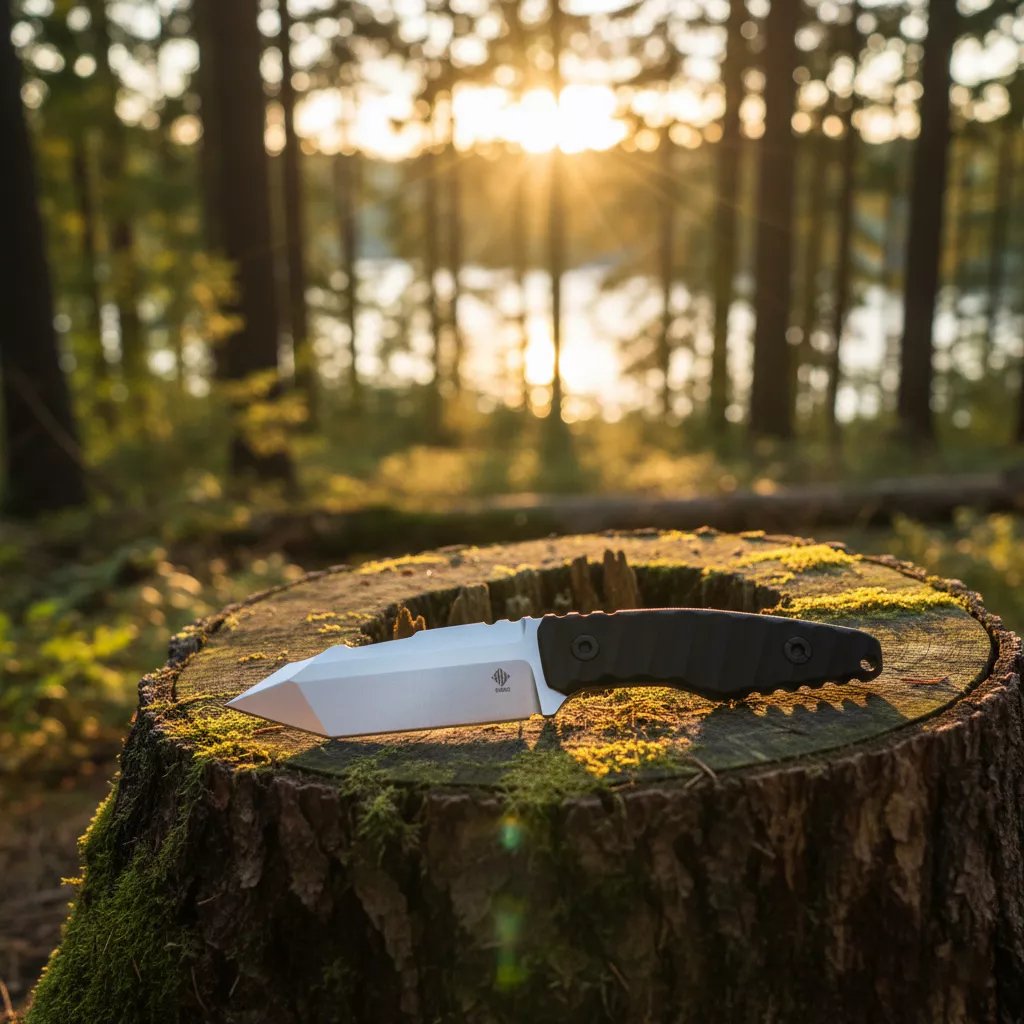 Womsi Rock nóż taktyczny czarne G10 14C28N.