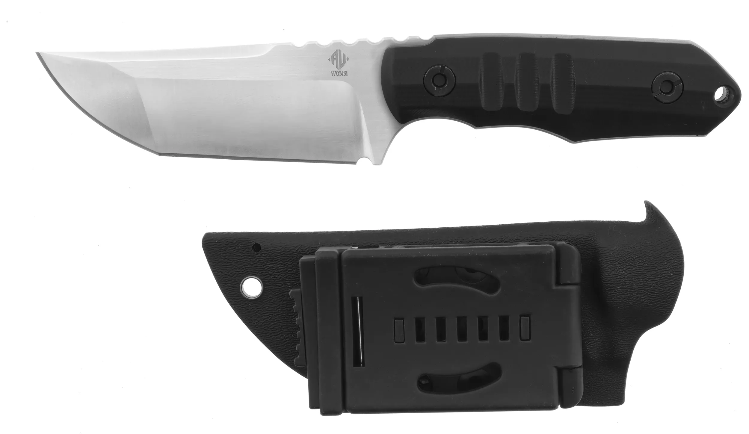 Womsi Stein nóż taktyczny czarne G10 14C28N.