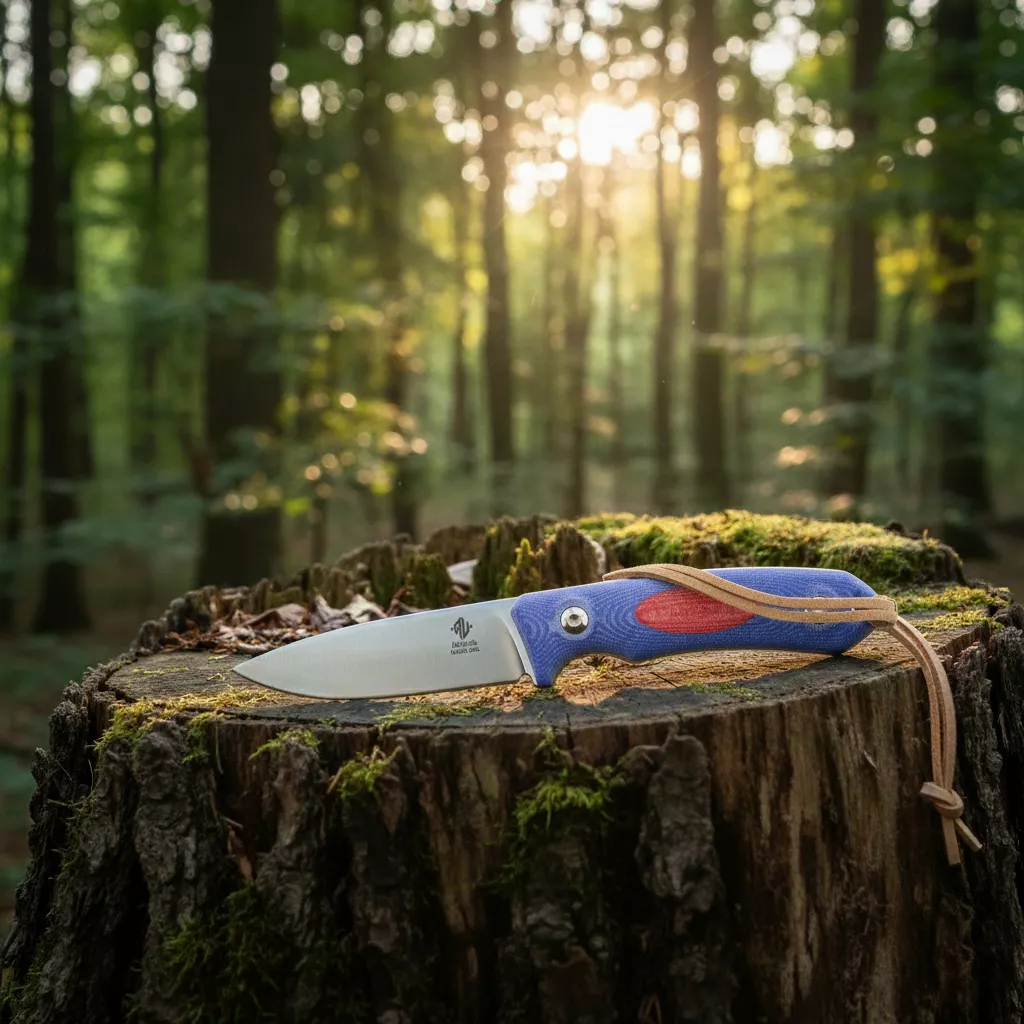 Womsi Alpha miu nóż niebieska mikarta S90v