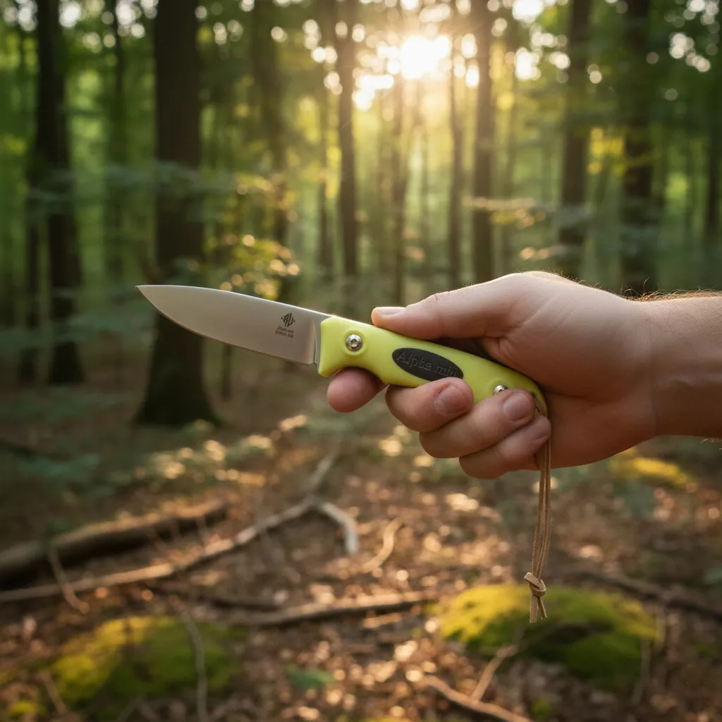 Womsi Alpha miu nóż żółta mikarta S90v