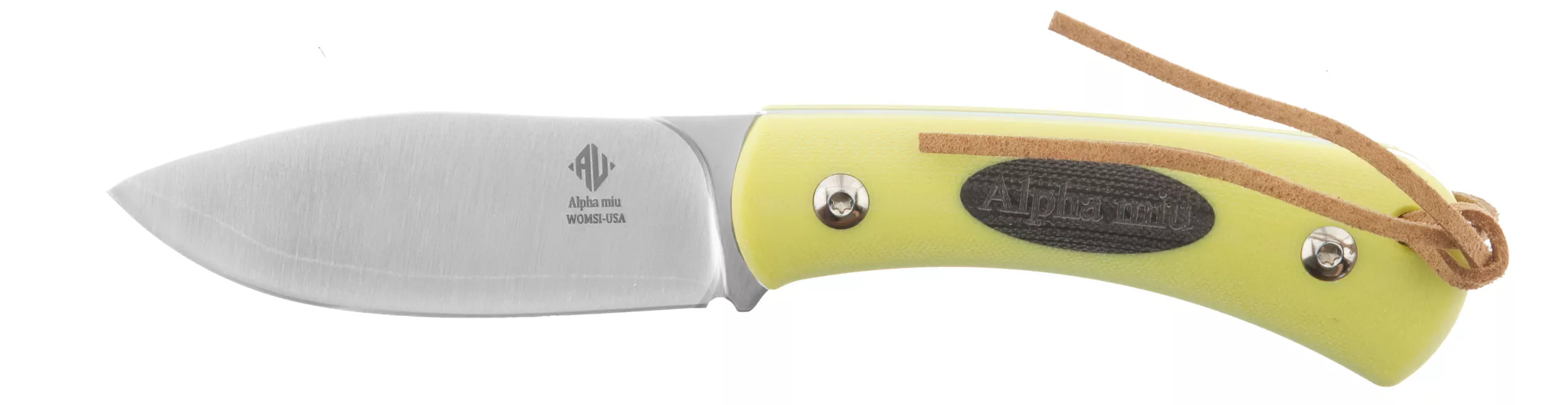 Womsi Alpha miu nóż żółta mikarta S90v