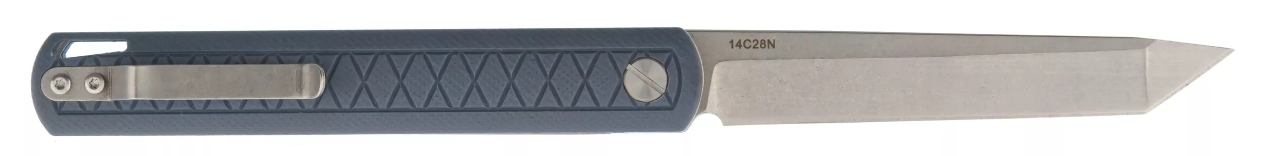 Womsi Wolf nóż składany tanto blue G10 14C28N