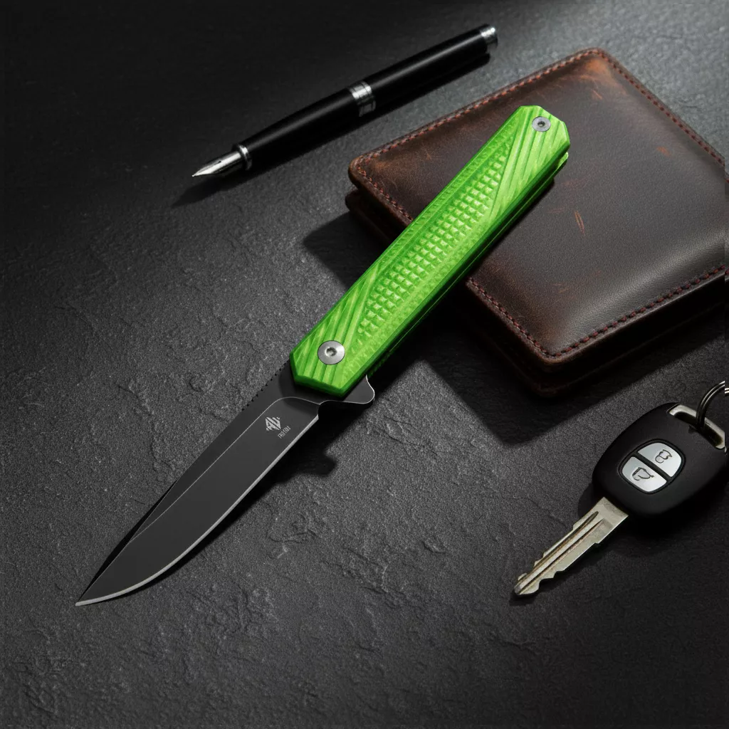 Womsi Wolf nóż składany green G10 S90V