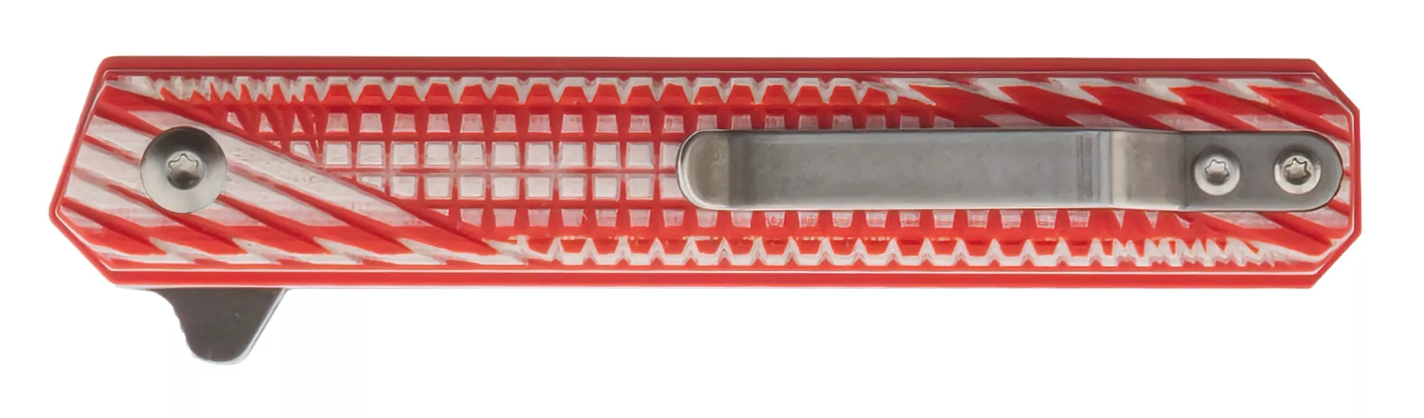 Womsi Wolf nóż składany red white G10 S90V