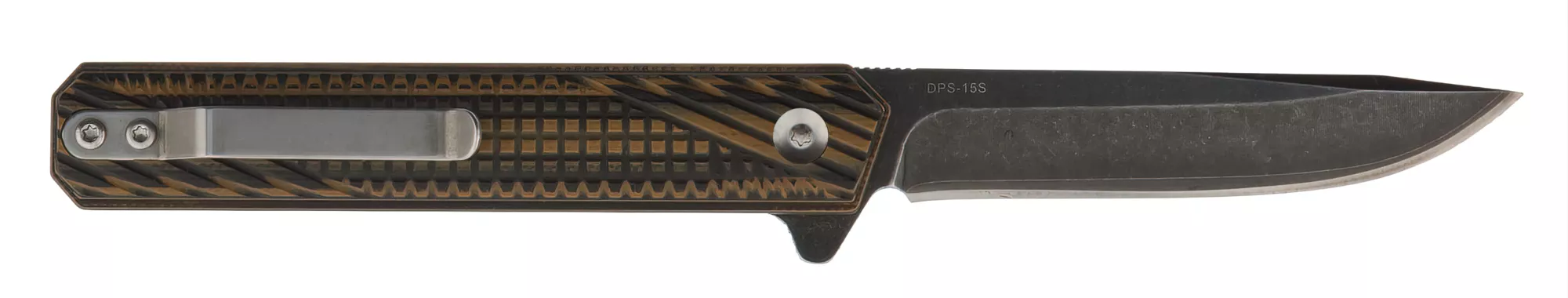 Womsi Wolf nóż składany brown black G10 S90V