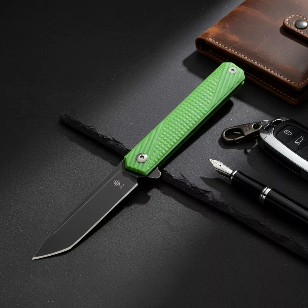 Womsi Wolf nóż składany tanto green G10 S90V