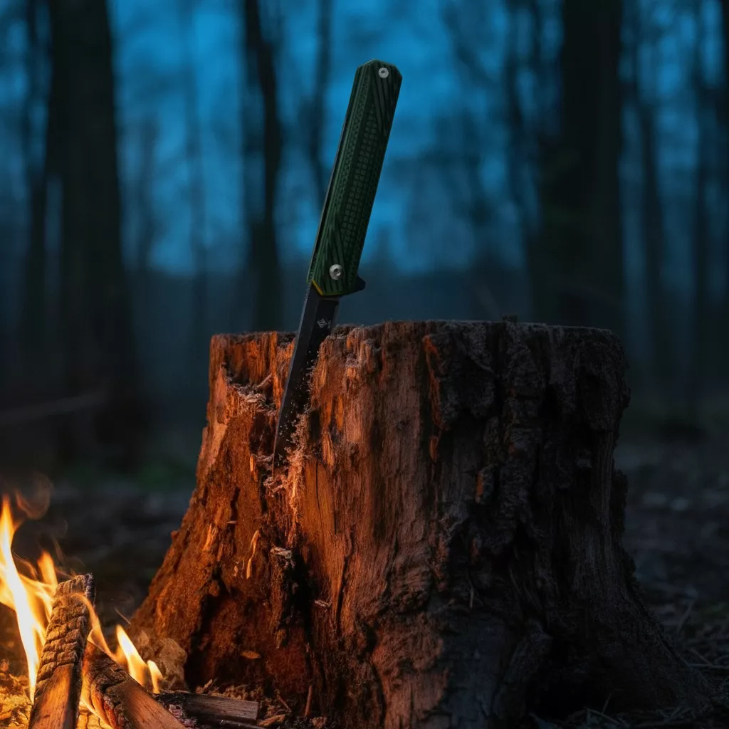 Womsi Wolf nóż składany tanto dark green G10 S90V