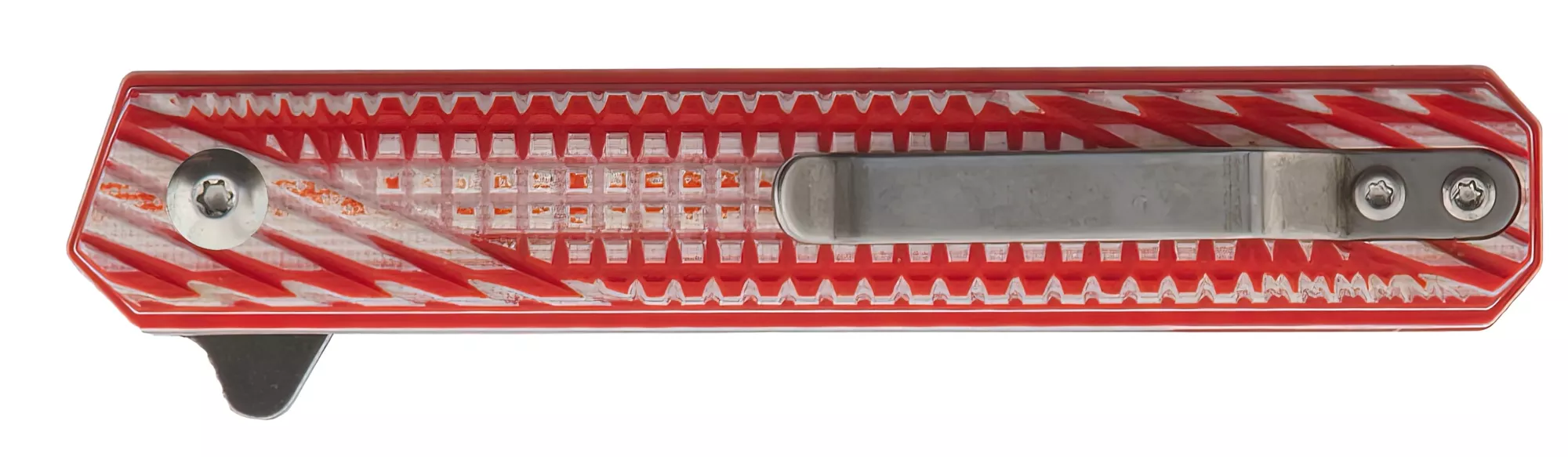 Womsi Wolf nóż składany tanto red white G10 S90V